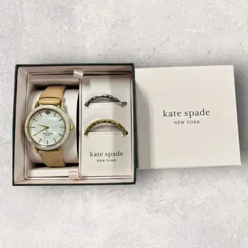 kate spade New York 여성용 손목시계 화이트 쉘