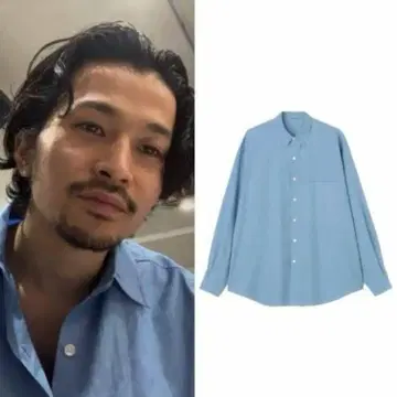 AURALEE WASHED FINX TWILL BIG SHIRT 4