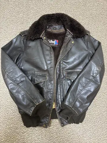 Schott 가죽 플라이트 자켓 G-1 size 38