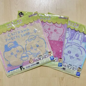 치이카와 (먼작귀) 제일복권 Sweets Shop 자카드 타월 3개 세트