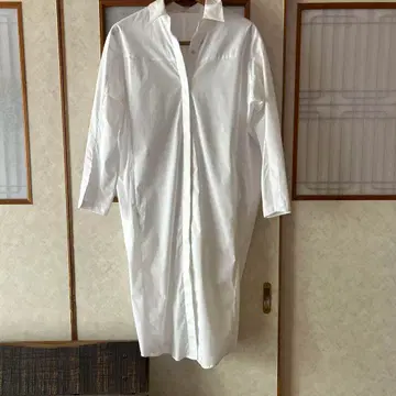 Sabby genteel 샤비 셔츠 원피스 화이트 일본제