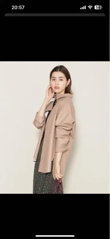 NANO universe 가죽 자켓 가죽 셔츠 M