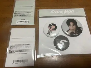 Snow Man 1st POP-UP 포토 카드, 캔뱃지 세트 메구로 렌