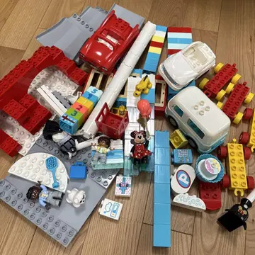 대량 LEGO 레고 듀플로 미니 포함 기차 포함
