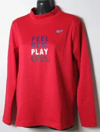 새상품 핑 PING 골프 긴팔 하이넥 셔츠/여성/M/레드