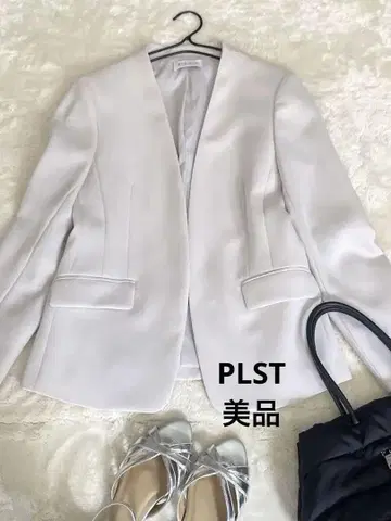 거의 미사용 플라스테 PLST 노카라 자켓 세탁 가능