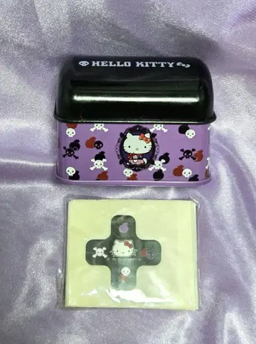헬로키티 반창고 캔 케이스 HELLO KITTY 해골 스컬