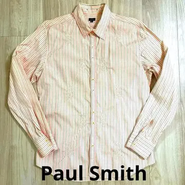 Paul Smith 자수 스트라이프 긴팔 셔츠