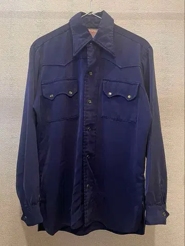 레어 60s Mattsons 레이온 갭바 웨스턴 셔츠