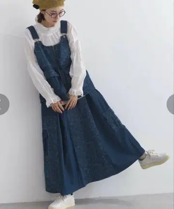 lupilien 루필리안 자카드 데님 도킹 절개 스커트