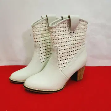 cavacava 사바사바 메쉬 웨스턴 부츠 아이보리 23