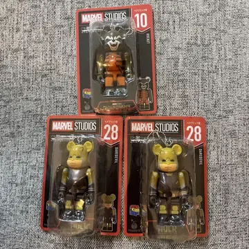 MARVEL STUDIOS 큐브릭 베어브릭 3체 세트