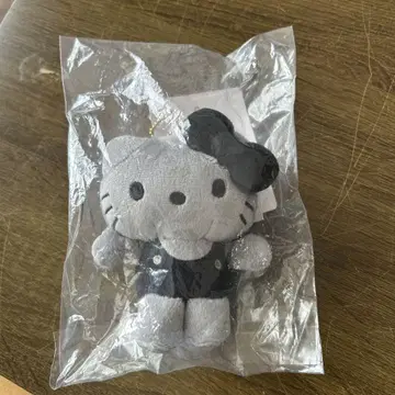 헬로키티 봉제 인형 키링 그레이