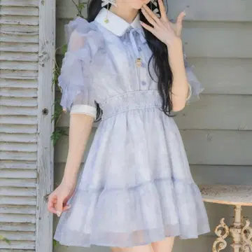 ROJITA 꽃무늬 반팔 미니 원피스