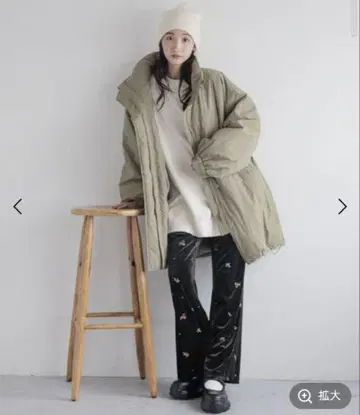 [로리즈팜] 몬스터 코트 카키 프리 사이즈