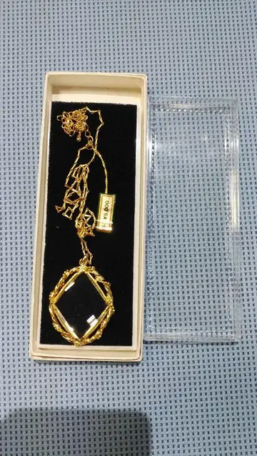 골드색 펜던트 루페 약 3배율 미사용품 레트로