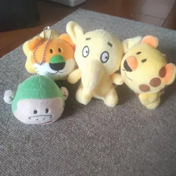 봉제 인형 세트 (사자 코끼리 곰 레오파드)