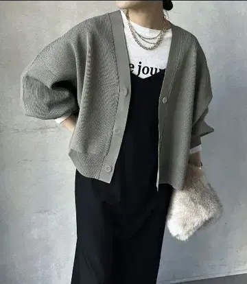두두 DouDou 편안한 골지 가디건