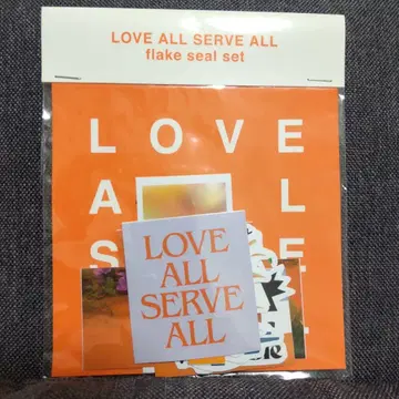 후지이 카제 LOVE ALL SERVE ALL 플렉 시 스티커 세트