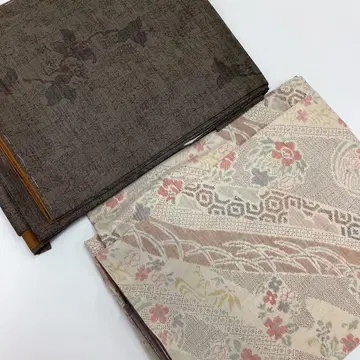 기모노 묶음 판매, 이중 기모노, , 리메이크 소재, 순수 실크 P561