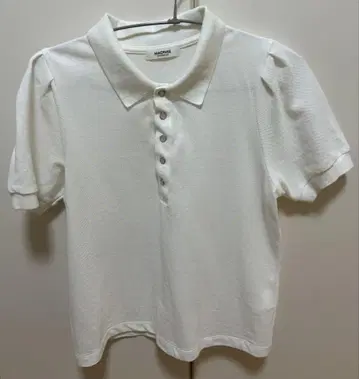 macphee 코튼 카노코 폴로 풀오버 폴로 셔츠 화이트