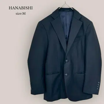 HANABISHI 정장 자켓 비즈니스 포멀 남성용 네이비 M