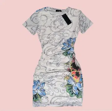 edhardy 반팔 미니 원피스