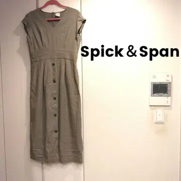 스픽 앤 스팬 린넨 레이온 스트레이트 원피스