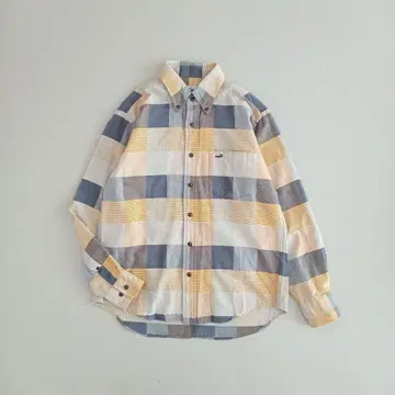 새상품급! 크로커다일 긴팔 체크 셔츠 M