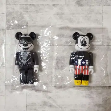 JOYRICH 미키마우스 베어브릭 100% 2종
