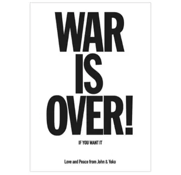 WAR IS OVER! 포스터 John & Yoko 공식