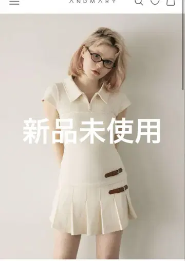 andmary Luna 플리츠 미니 드레스