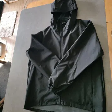MUJI 나일론 자켓 XL 블랙 후드 부착 발수 새상품