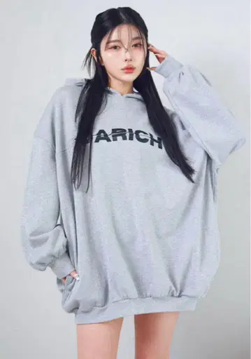 다리치 라메 맨투맨 후디(그레이)