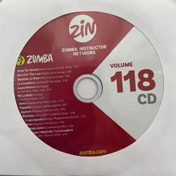 줌바 zin118 CD