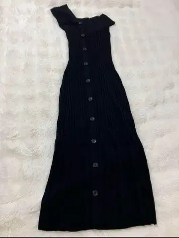 rielle riche 비대칭 롱 원피스 새상품급 블랙