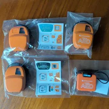 가샤폰 미니어처 AED 4점 컴플리트 세트 익명 배송