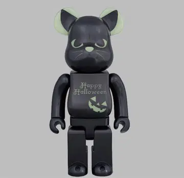 BE@RBRICK 400% 베어브릭 할로윈 고양이 귀 축광