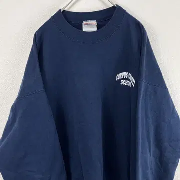 USA 구제 의류 90s 헤인즈 hanes 칼리지 맨투맨 네이비