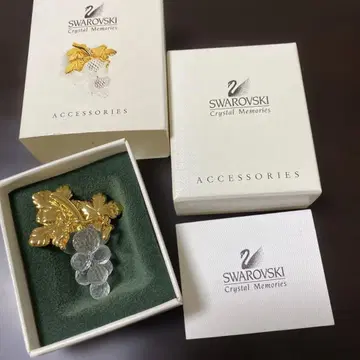스와로브스키 포도 브로치