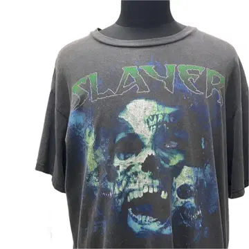 00년대 SLAYER 밴딩 티셔츠 블랙