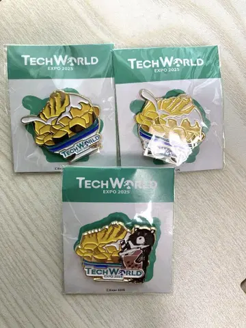 TECH WORLD EXPO 2025 테크 월드 핀 배지 2세트