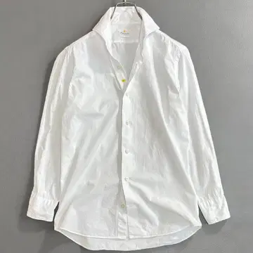 지아네트 긴팔 셔츠 컷어웨이 SLIM FIT XS 화이트 rz1