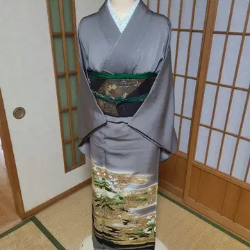 순수 실크 기모노 멋스러운 문양 포함
