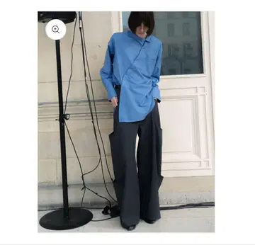 goat essence TUCK SIDE POCKET PANTS GLAY