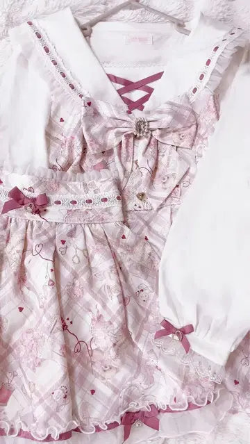 LIZLISA Sewing Bear 패턴 셋업