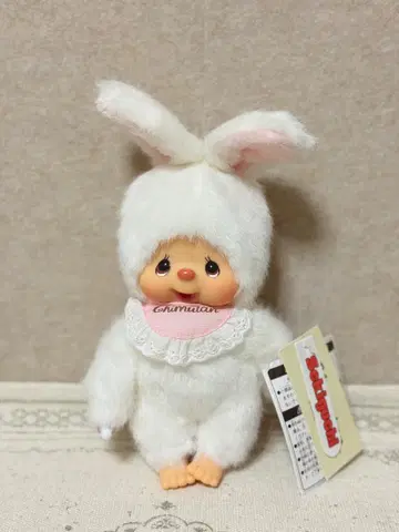 새하얀 치무탄 S 사이즈 몽치치 치무탄 봉제 인형 토끼 레트로