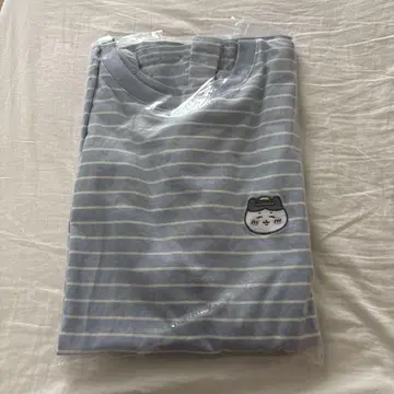 치이카와 (먼작귀) 하치와레 반팔t셔츠 XL 스카이블루 스트라이프 GU