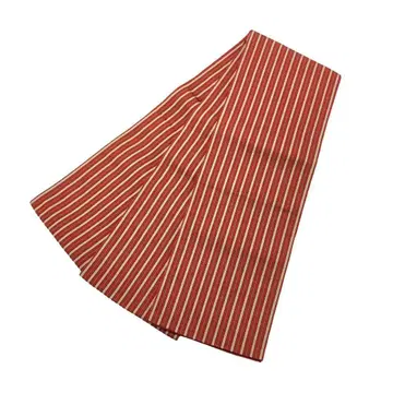 반폭 오비 치쿠젠 원조 하카타오리 세로 줄무늬 다홍색 KO-1273