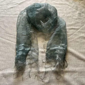 밀라 쇤의 얇은 소재 스톨 레이온 실크